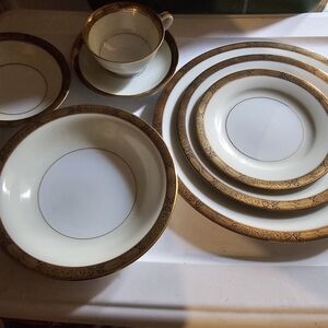 Vintage Noritake Goldkin China Set